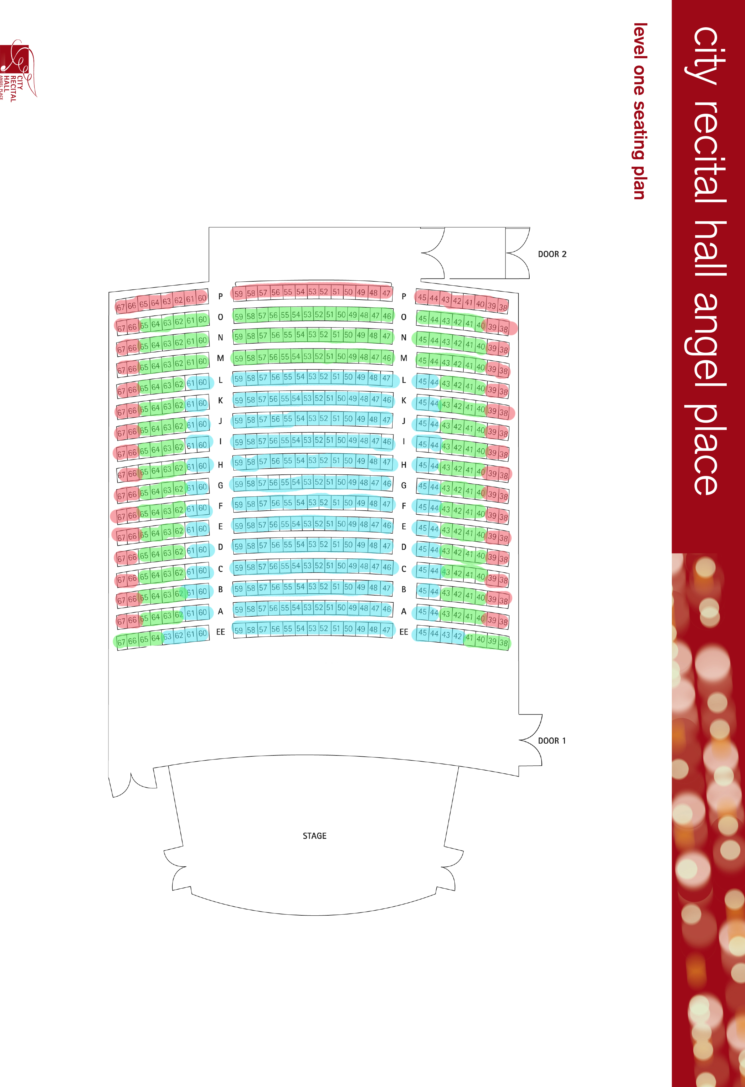 City Recital Hall Seating Map 2020 Seating Map   PINCHGUT OPERA