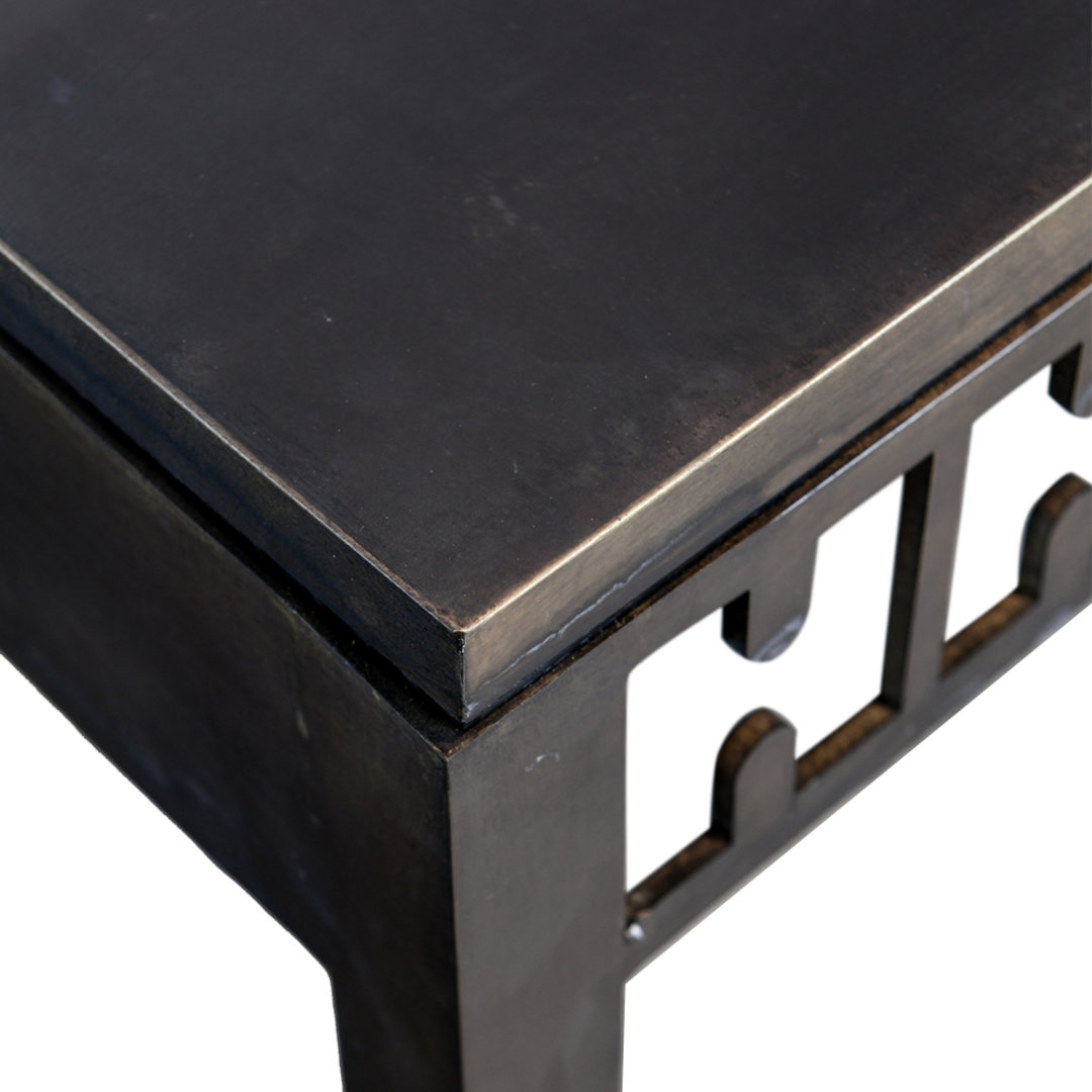 Spyder Console Table Solid Aged Brass