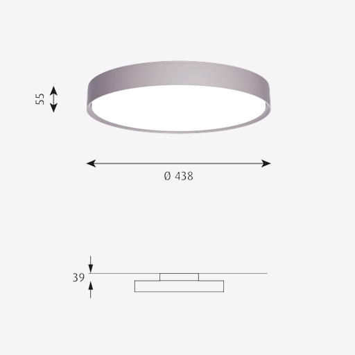 LP Slim Round Surface 440