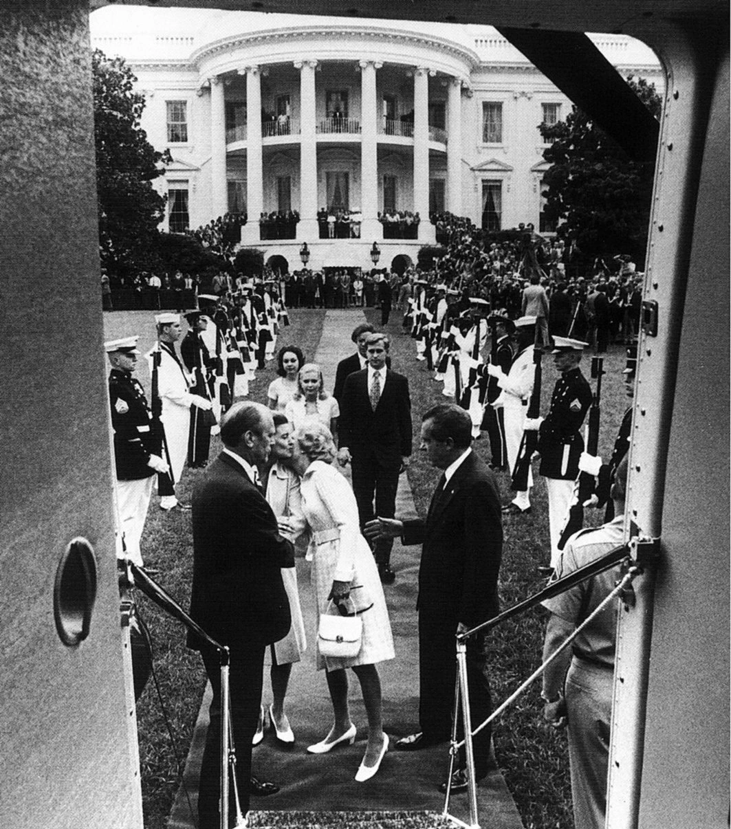 Nixon Leaving the Whitehouse