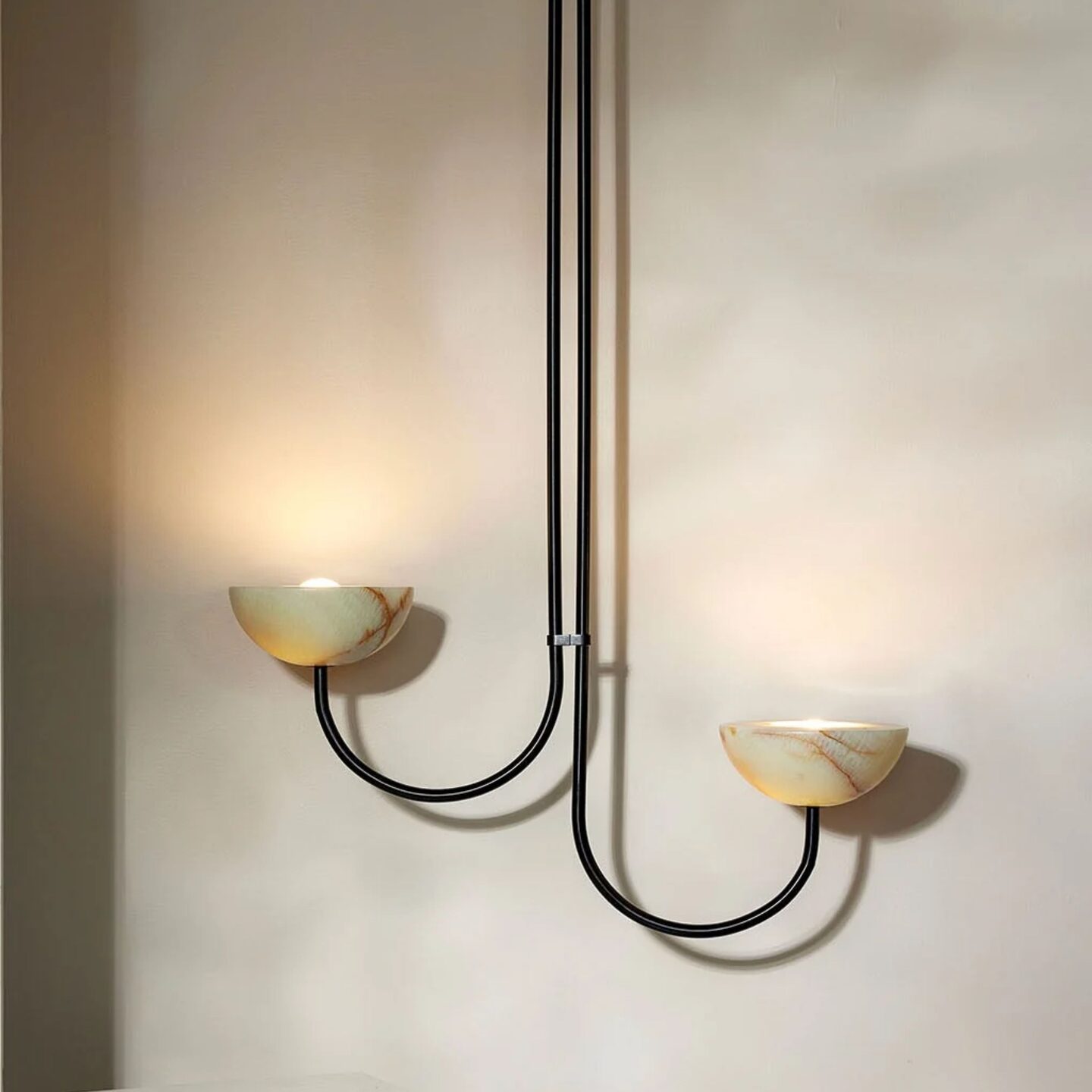 Aurelia Double Offset Pendant Large Stone
