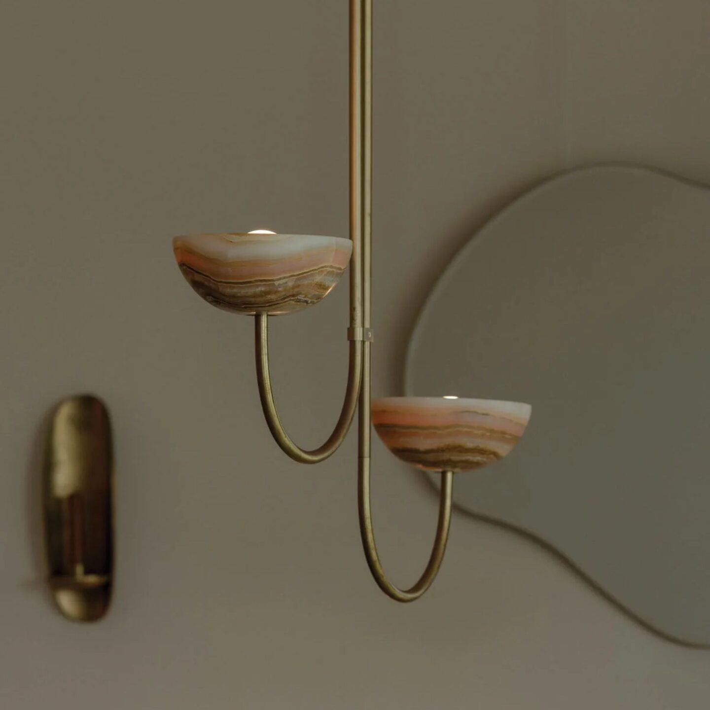 Aurelia Double Offset Pendant Small Stone