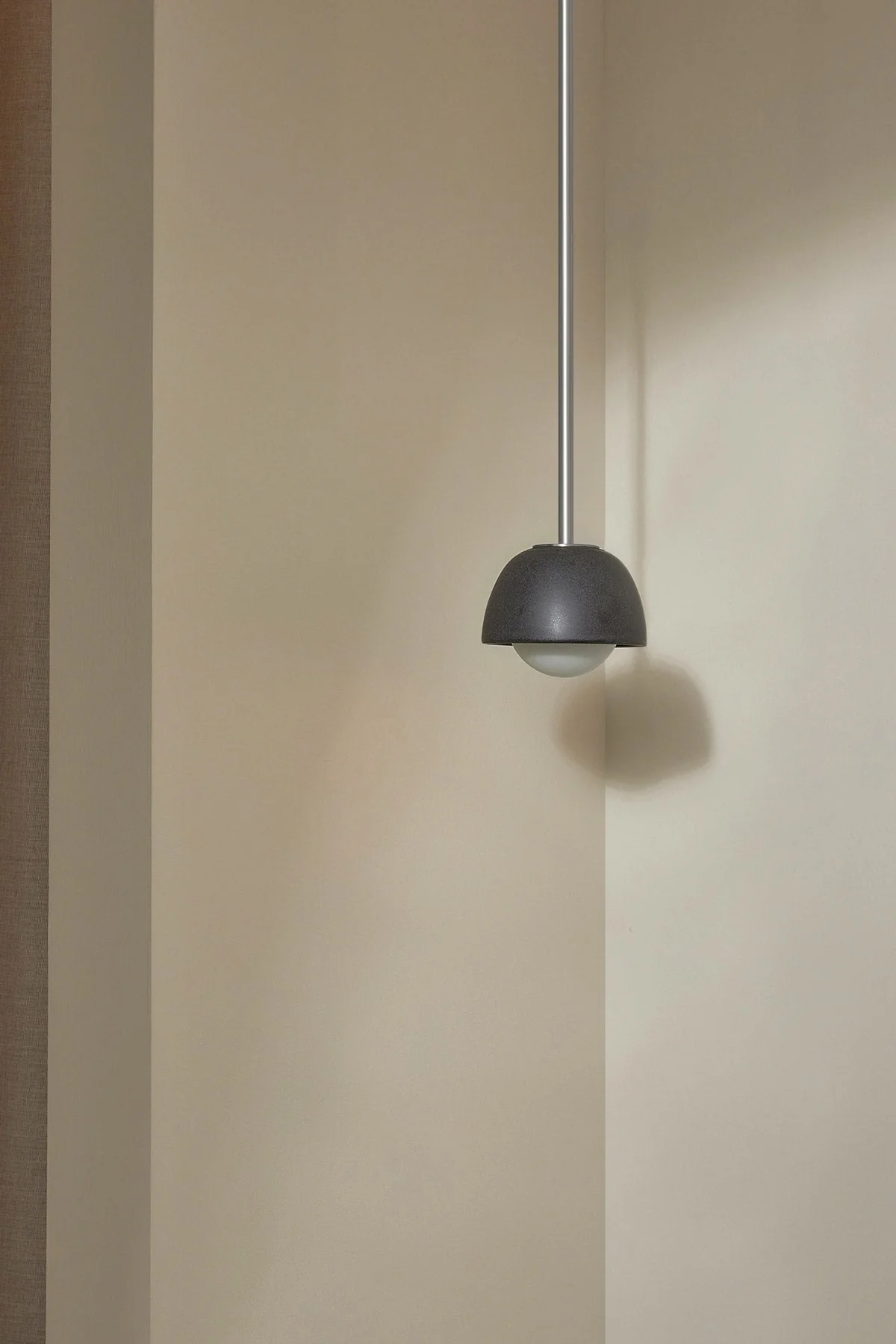 Terra 0 Pendant Light - Solid Rod Lead, Brushed Nickel