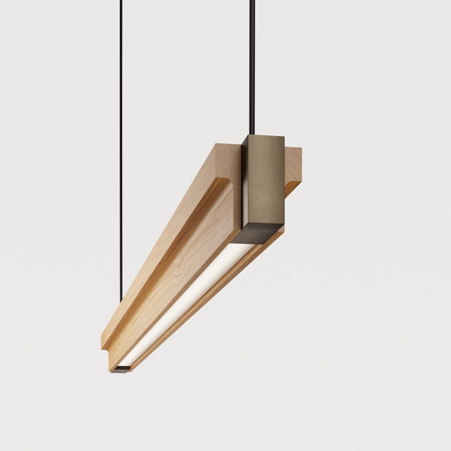 Mantel 60 Linear American Oak Collection