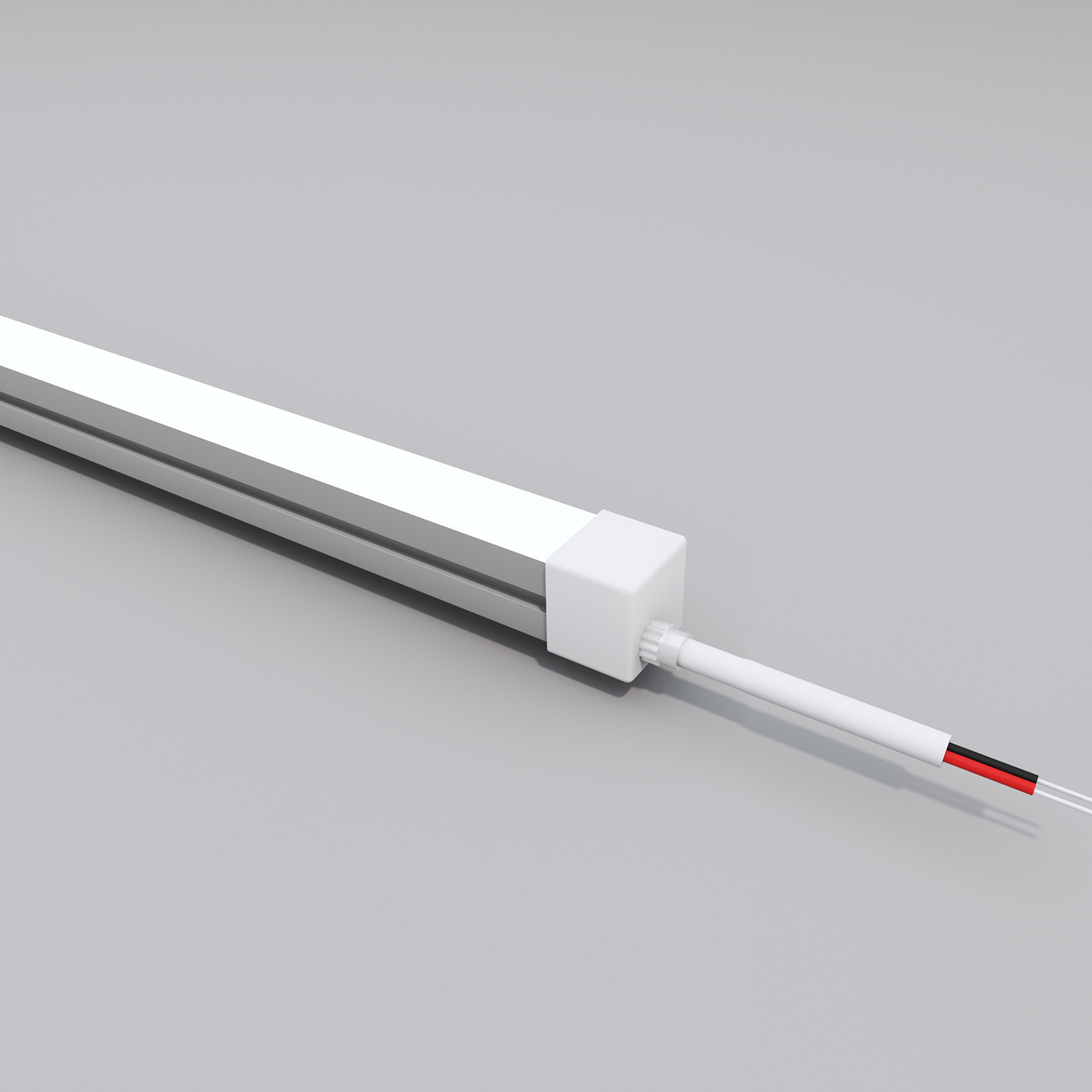 Side Bend NeonFlex 15x15 Straight Feed End Cap