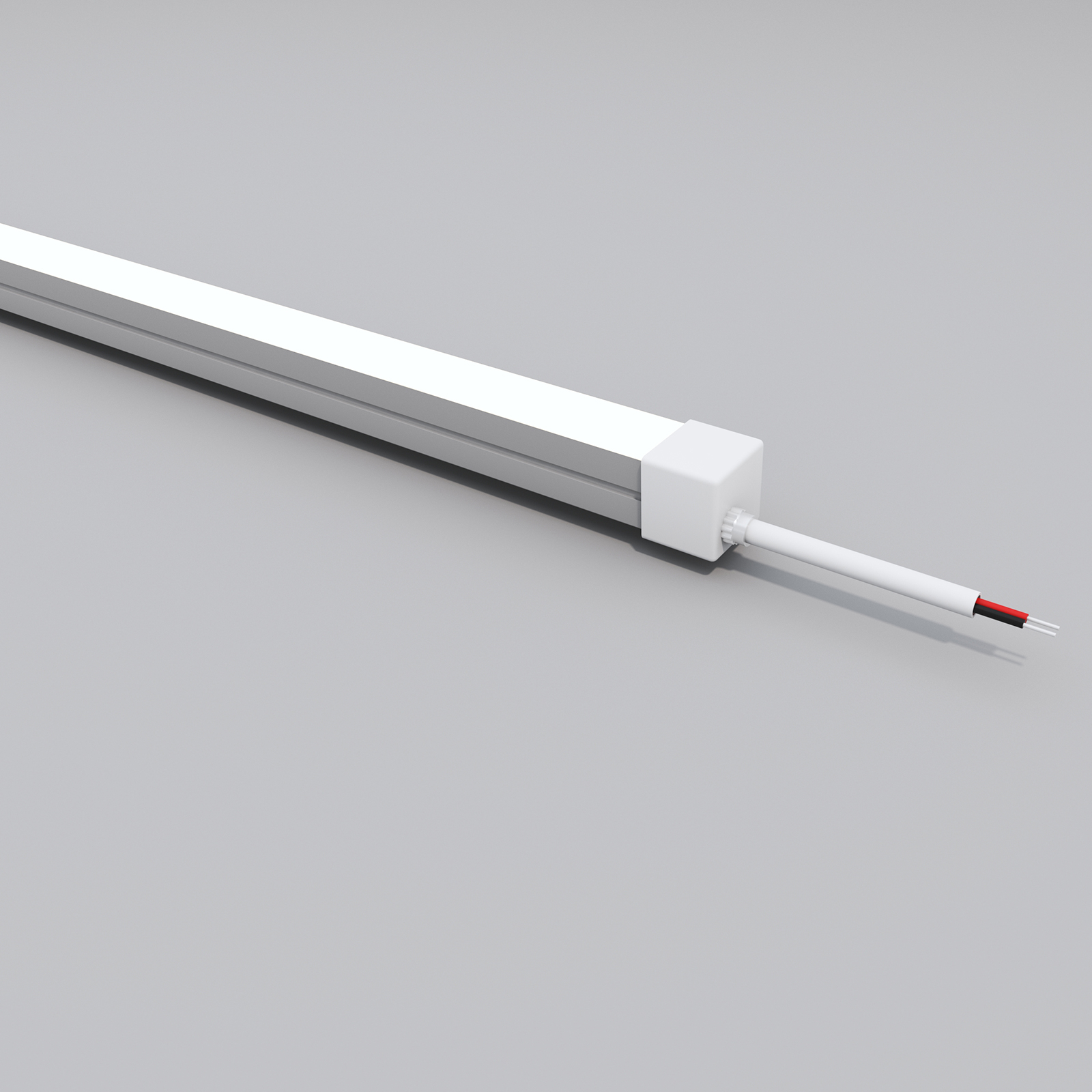 Top Bend NeonFlex 15x15 Straight Feed End Cap