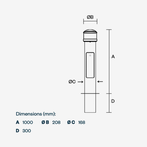 Kirium Bollard 200