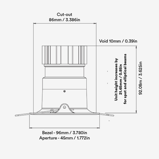 Curve Recessed