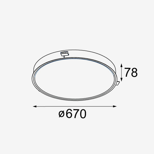 Flat Moon 670 Recessed