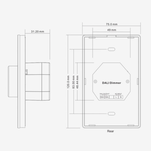 Diginet Dali Rotary Dimmer