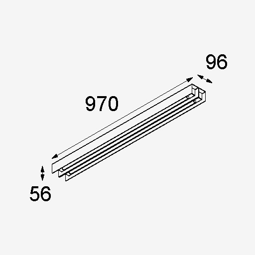 United 974mm 2xLED