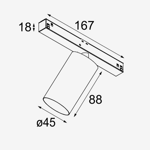 Minude Track 48V 1x LED
