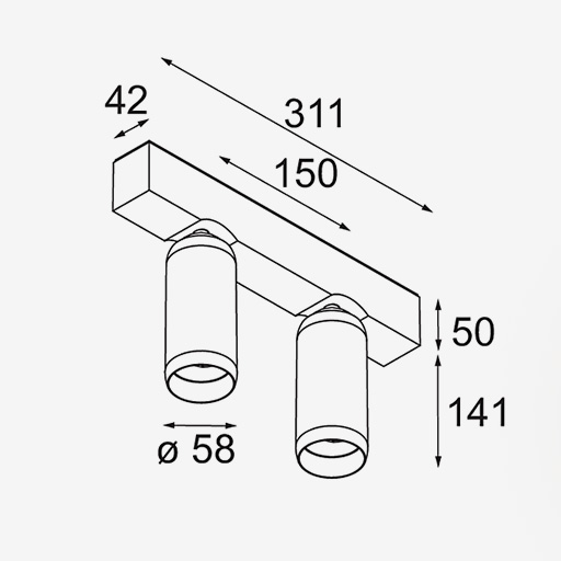 Kogel Surface 2x LED
