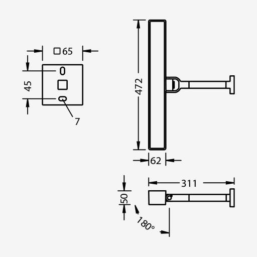 Monoline 2 Wall Arm