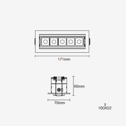 FOURdark A5 Recessed