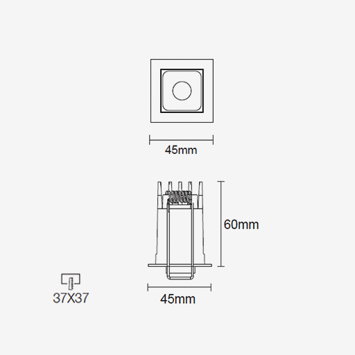 FOURdark F1 Recessed