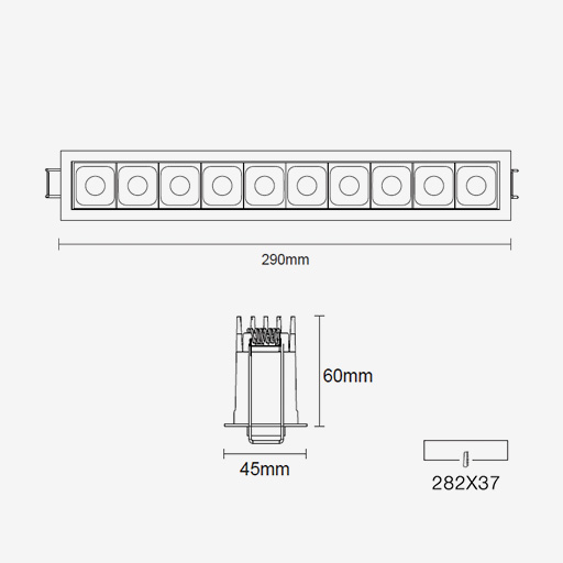 FOURdark F10 Recessed