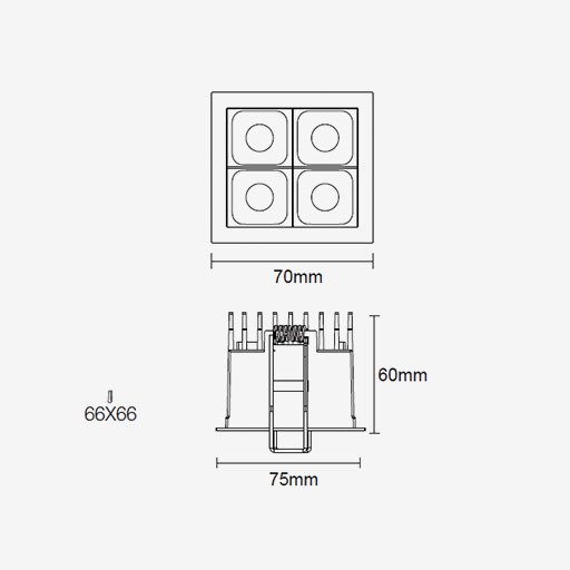 FOURdark F4 Recessed