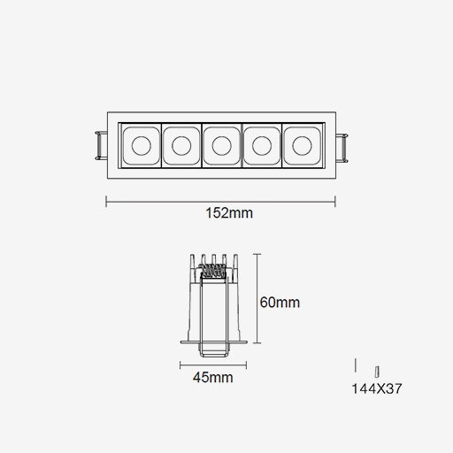 FOURdark F5 Recessed