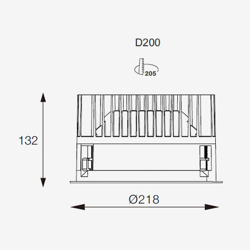 FOURdown 200 Recessed