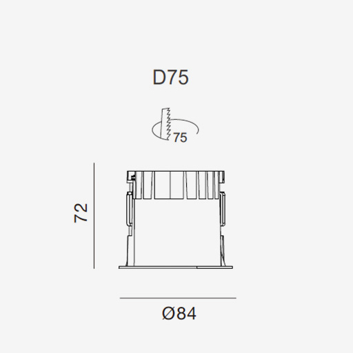 FOURdown 75 Recessed