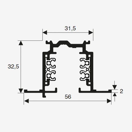 Recessed Track 240V