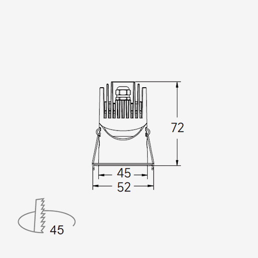 FOURdown Pro 45 Recessed