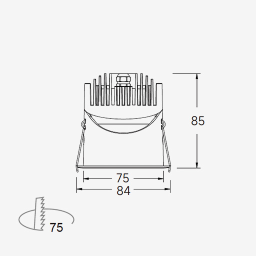 FOURdown Pro 75 Recessed