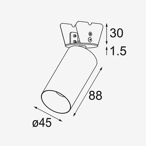 Minude 45 Semi-recessed