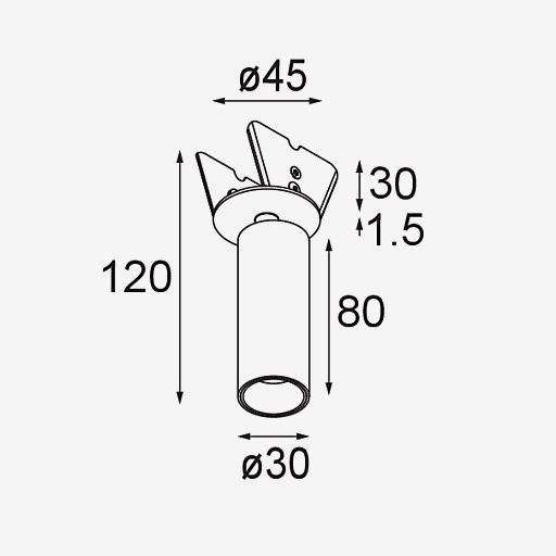 Nyto Semi Recessed Adjustable 30