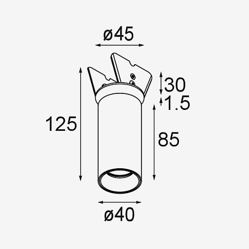 Nyto Semi Recessed Adjustable 40
