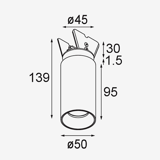 Nyto Semi Recessed Adjustable 50