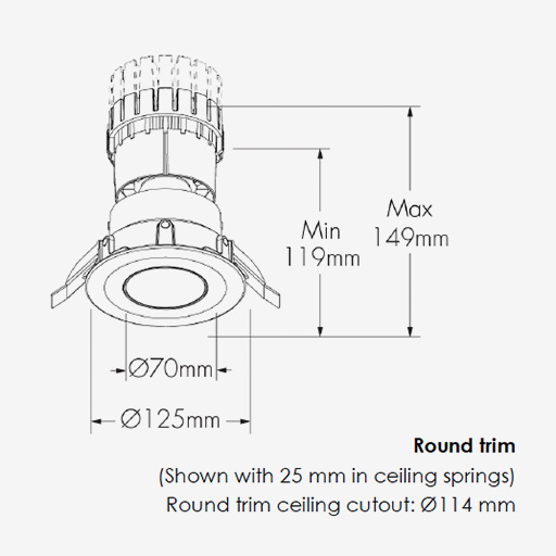 Lumencore Recessed Opticolor+ Small Pinhole