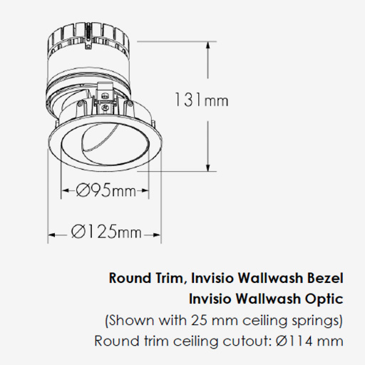 Lumencore Recessed Opticolor+ Small Wallwash