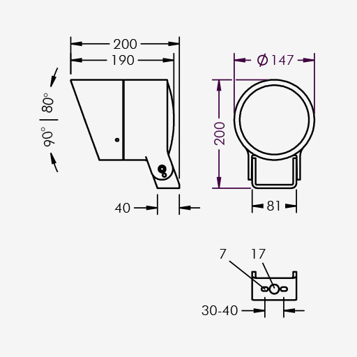 Multispot 3 with Cowl