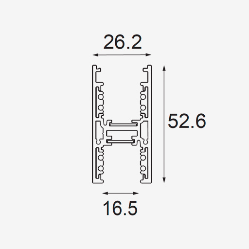Pista Suspended High Up/Down Track 48V