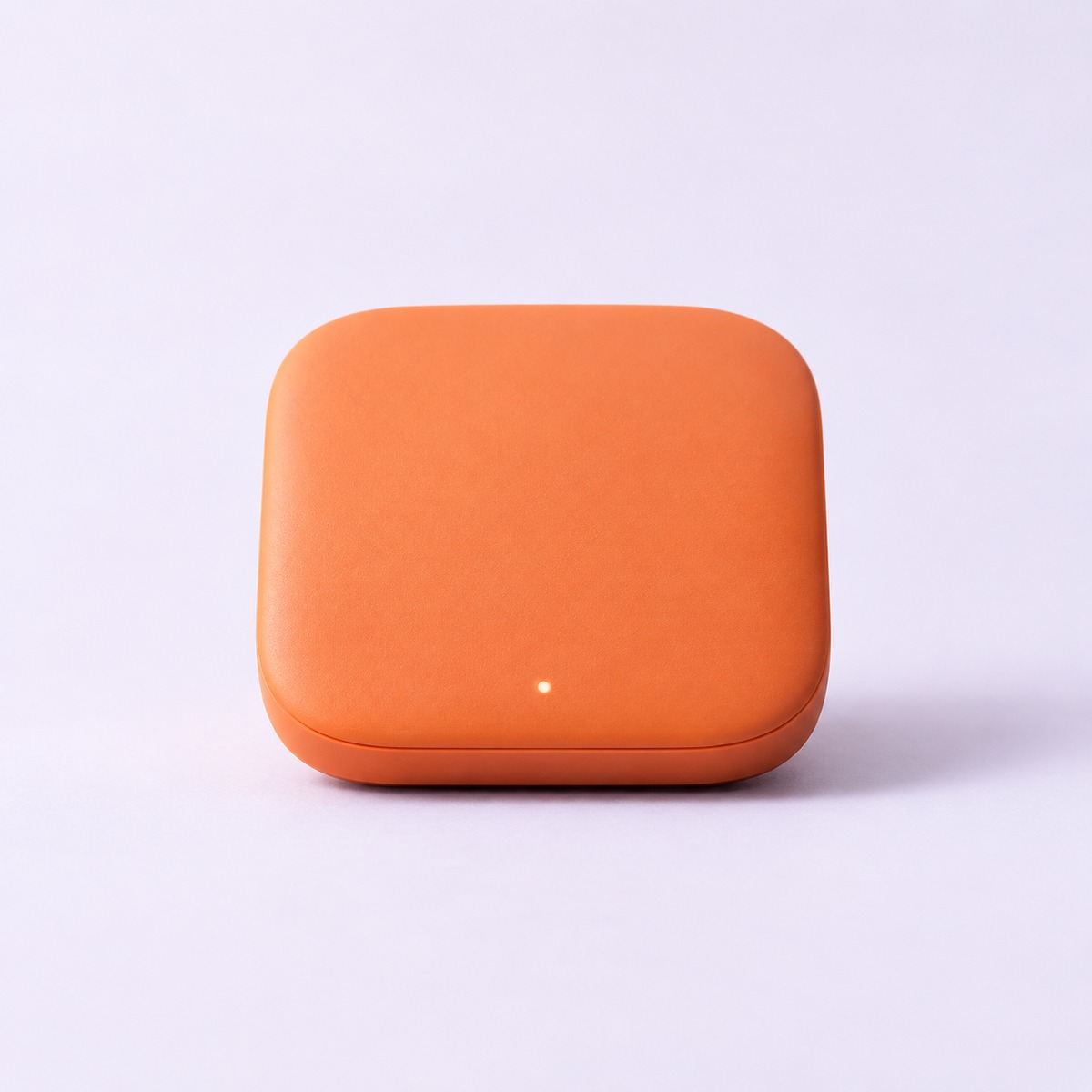 Compact warm-orange connected hub