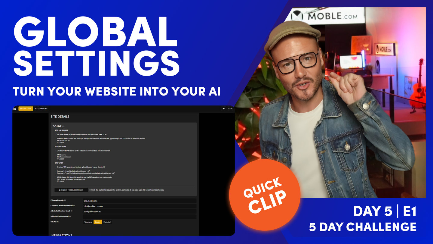 Day 5 Episode 1 - Web School | Go Live