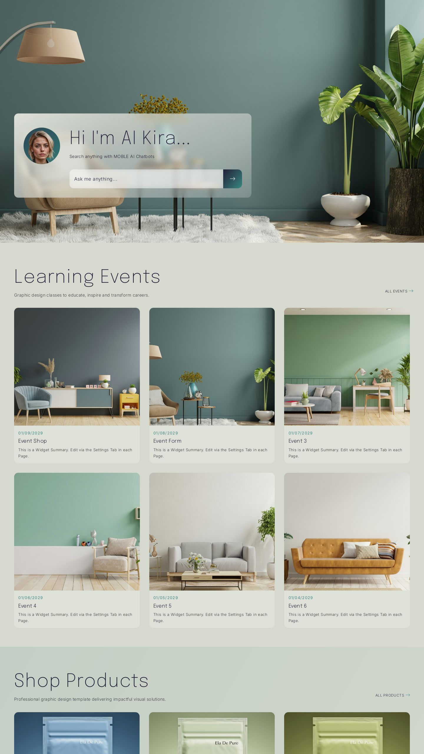Kira Website Design Theme