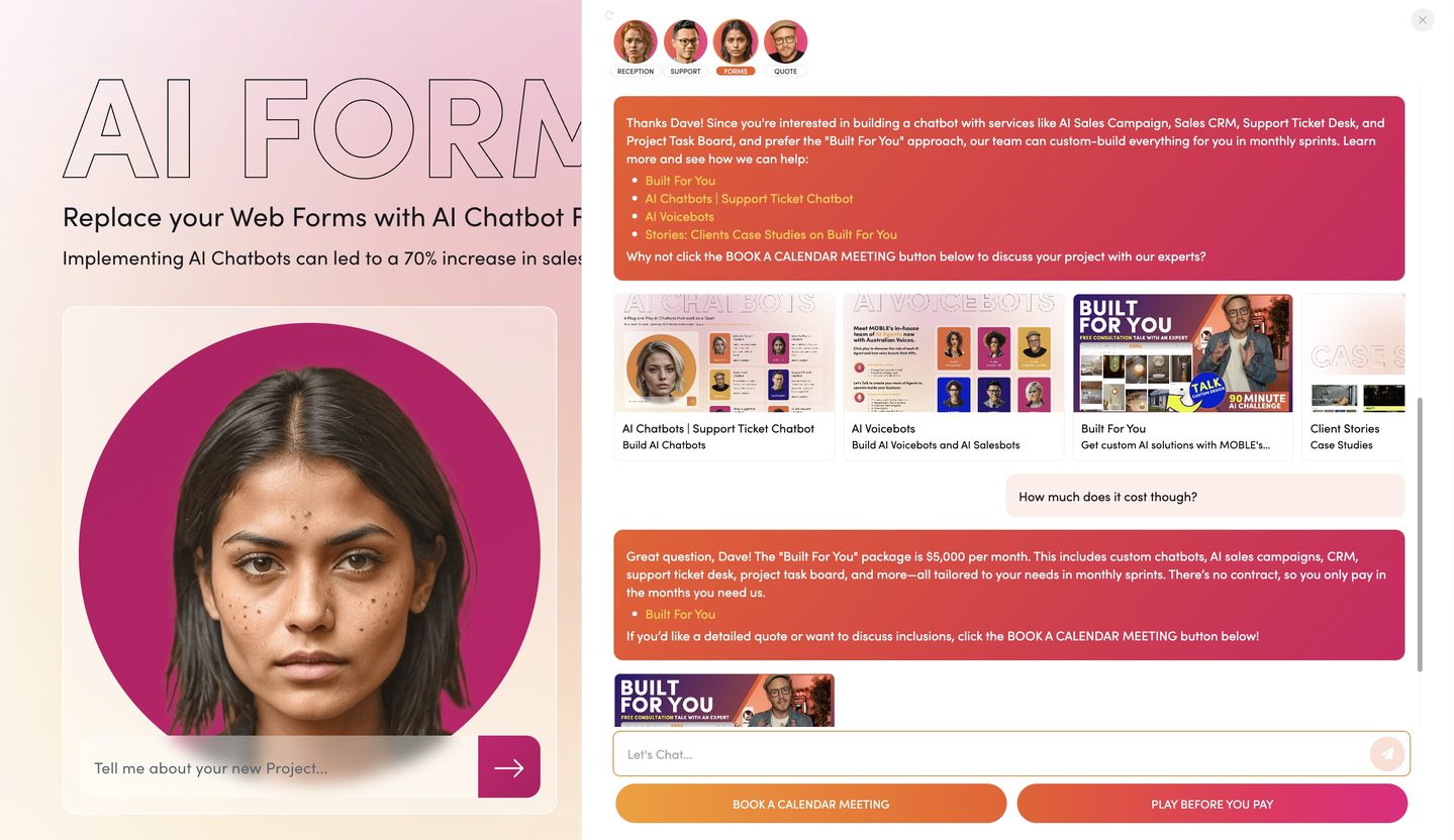 Website Forms Chatbot - Resource Links