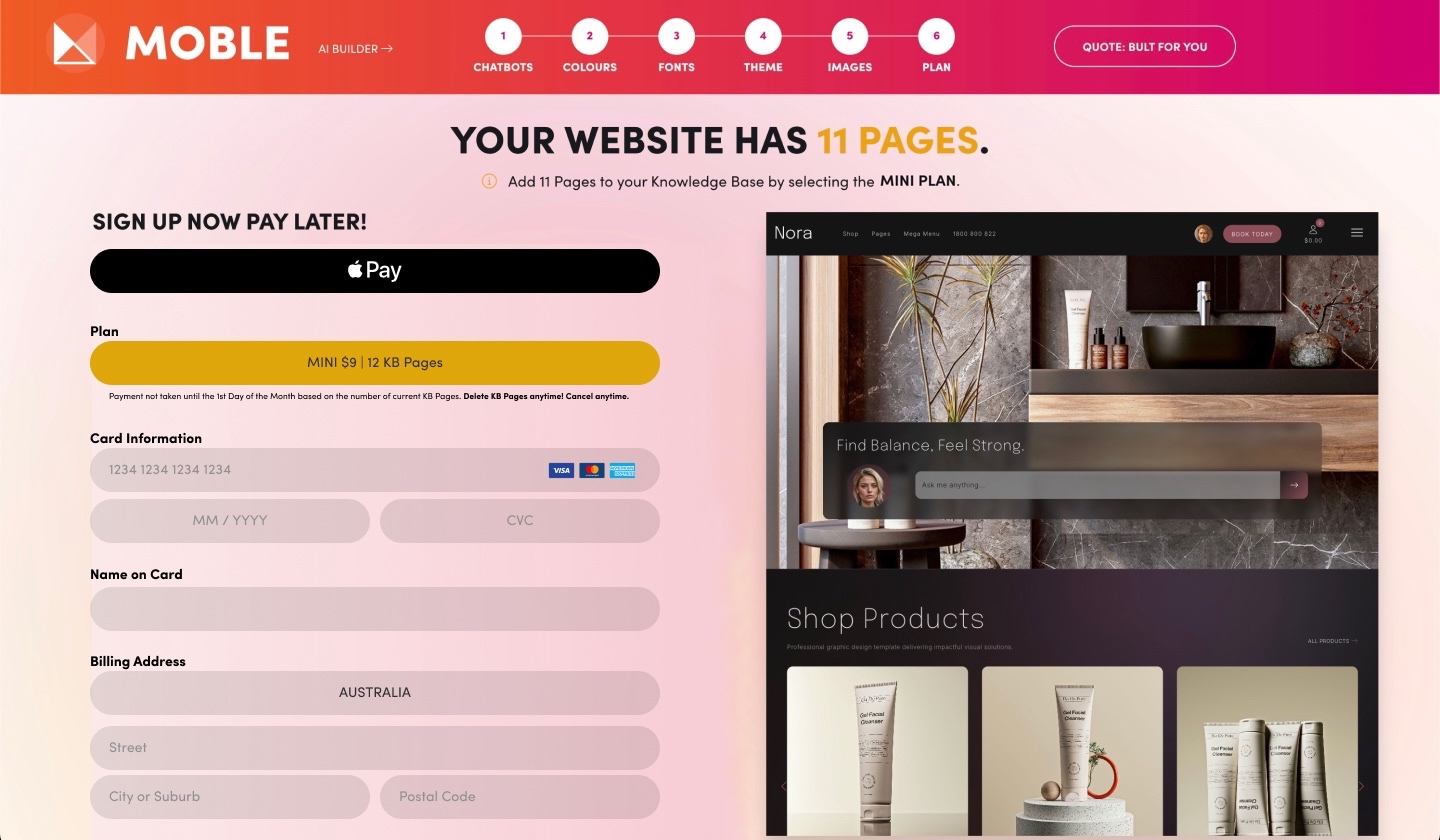 Play Before You Pay | AI Website Signup