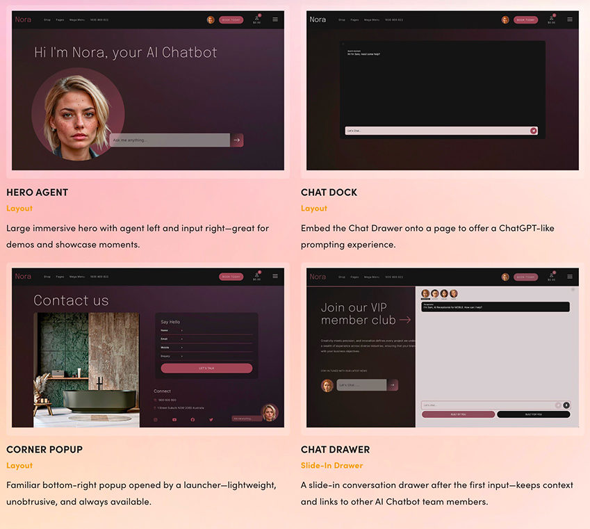 Embed Beautiful Chatbots on your Web Pages