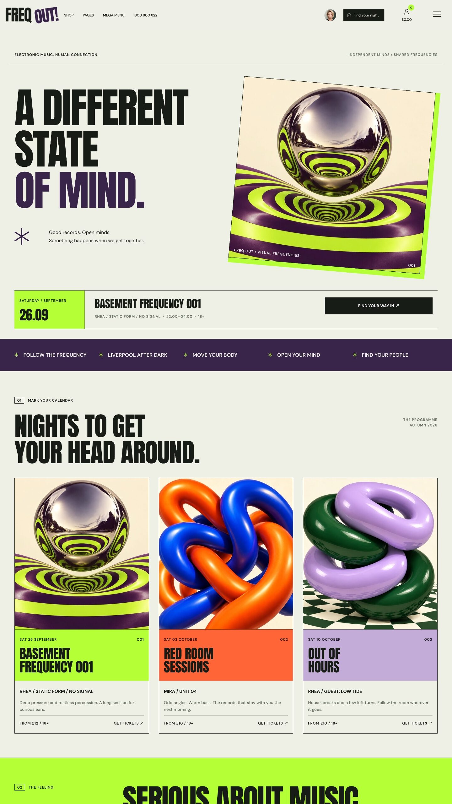 Freq Website Design Theme Freq Website Design Theme