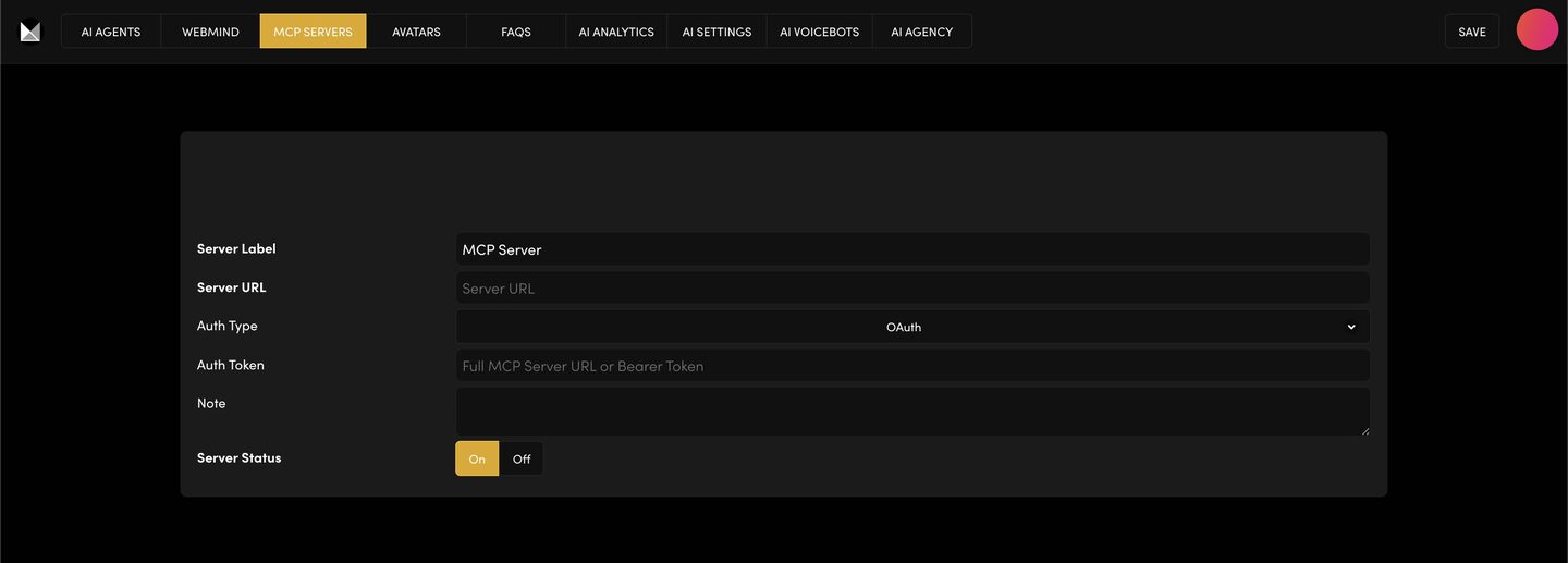 Add MCP Server form